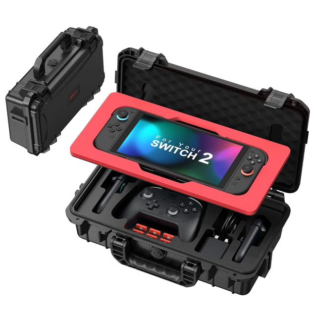STARTRC GAMES Double Layer Hard Case for Nintendo Switch 2 | IP67 Waterproof & Dustproof ABS Travel Organizer