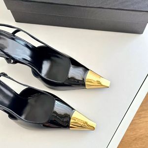 Talons Chic Slingback Closed Toe Sexy Shoes <b>Pumps</b> <b>Black</b> Bow Heels for Women Ladies - Product Image 4