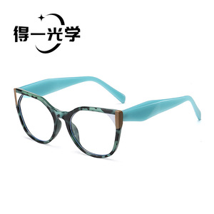 Gafas De Yi Optics Cat Eye con Bloqueo de Luz Azul, Montura Completa y Diseño Color Block para Mujer - Product Image 4