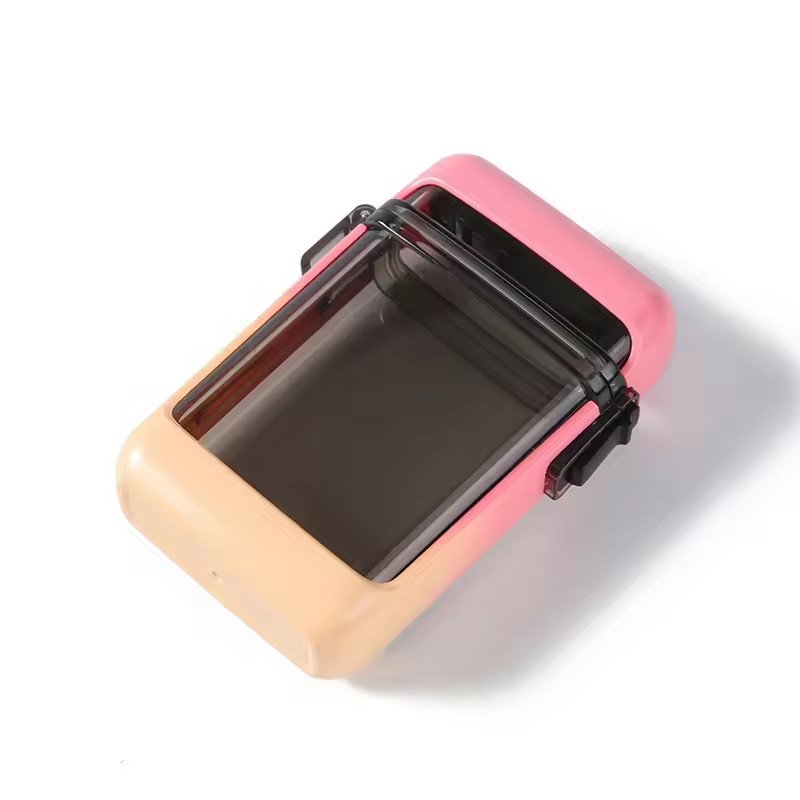 Pink cigarette lighter with a handle
