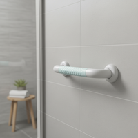 Barre d'appui droite, main courante de sécurité murale pour salle de bain, poignée de soutien antidérapante pour la douche pour personnes âgées, handicapées, femmes enceintes