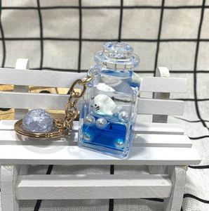 New Liquid Keychain Woman Cartoon <b>Floating</b> Key Ring Bag Car Pendant Girl Gift Keychain Accessories - Product Image 6