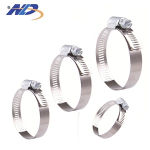 Collier de serrage à vis sans fin en <span class=keywords><strong>acier</strong></span> inoxydable SS 304 de 6 mm à 350 mm pour tuyaux de 1/4 à 12 pouces - Product Image 1