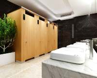 AOGAO design moderne salle de douche toilettes cloison cloison de toilette