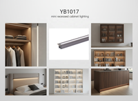 Lampu Lemari Tersembunyi di Bawah Kabinet LED Strip Bar Lighting untuk Showcase Lemari Dapur Rak Pencahayaan YB1017-101