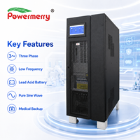 Powermerry 33-60 60kVA UPS Industrial en Línea Trifásico de Baja Frecuencia con Batería de Plomo-Ácido y Onda Sinusoidal Pura para Carga Médica Crítica
