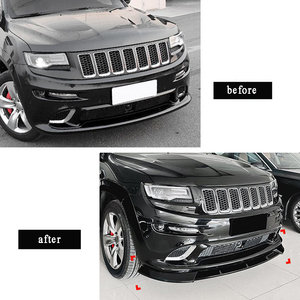 Parachoques de pala de labio delantero de coche estilo de protección anticolisión para jeep Grand Cherokee <span class=keywords><strong>STR8</strong></span> 2012 2013 2014 2015 2016 2017 Kit - Product Image 3
