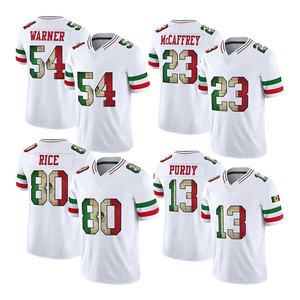 2025 2026墨西哥新缝制美式足球球衣批发23麦卡弗里13珀迪85基特尔80米54华纳做定制 - Product Image 4