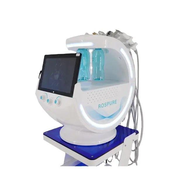 Lf beauty Salon Verwenden Sie 7 in 1 Hochfrequenz einzigartige Technologie Gesichts Spa Sauerstoff Peeling Haut aufhellung Sauerstoff Gesichts Beauty Machine