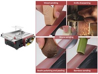 Scie à banc coulissante multifonction mini, micro-scie électrique pour couper le bois, le cuivre et l'aluminium