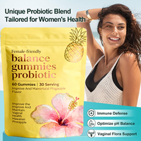 Gummies personnalisées pour l'équilibre féminin : Probiotiques premium, extrait vaginal, vitamines et probiotiques pour l'équilibre du pH féminin