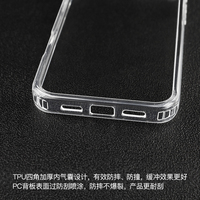Conception en caoutchouc souple pour étui de téléphone transparent à aspiration antichoc et magnétique de la série Samsung