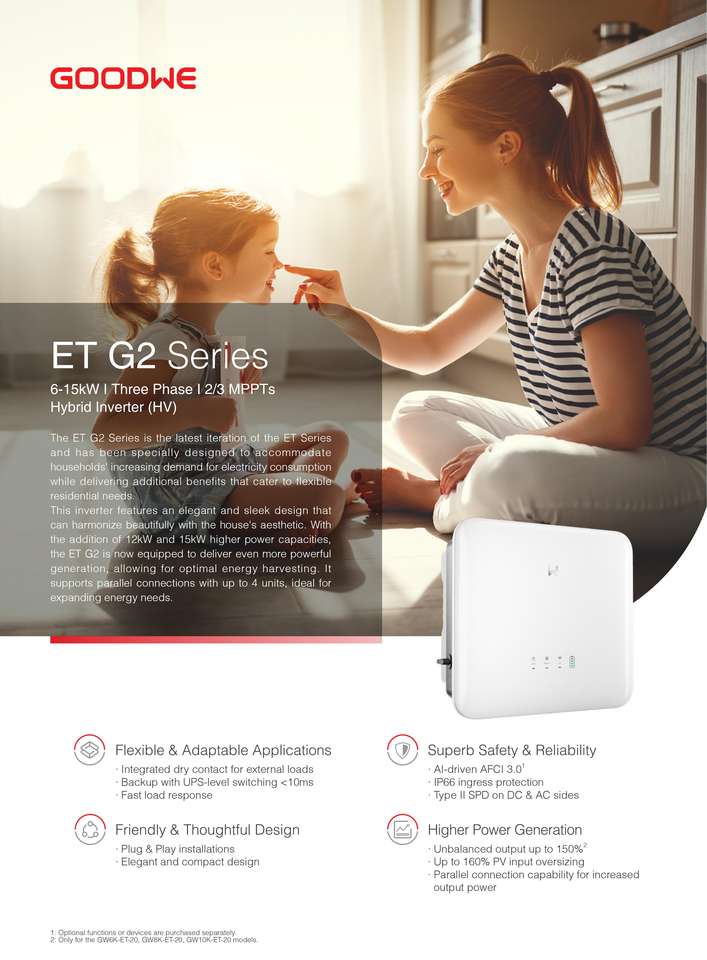 GoodWe ET G2 Series 3 Phase 6kw 8kw 10kw 12kw 15kw High Voltage Energy ...