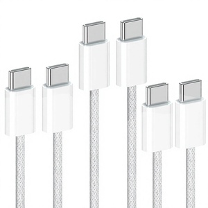 Cable de Carga Rápida USB Tipo-C a Tipo-C, Cable de Alimentación Trenzado de Nailon para Teléfono Móvil - Product Image 3