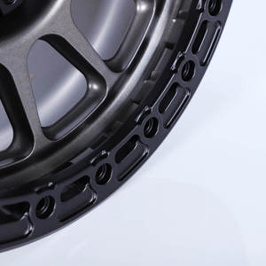 Rines <span class=keywords><strong>JW</strong></span> de Aleación Negros con Beadlock Real de 16-22 Pulgadas para 4x4, Todoterreno y Carreras, para Hilux D-MAX Pickup - Retrofit/Actualización - Product Image 3