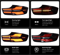 Pour BMW X6 E71, mise à niveau vers le style G06 LCI, feux arrière dynamiques à clignotants, ensemble de feux arrière.