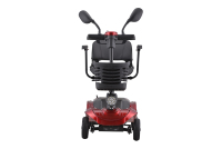 Scooter électrique à quatre roues de 250 W pour adultes avec pneus en PU solides de 8 pouces, phare LED et panier amovible