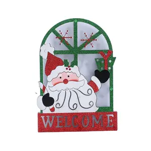 照明付きクリスマスサンタクロース屋内サンタクロースギフトボックス付きクリスマスサンタLED付き