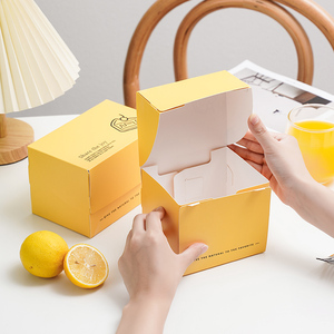Caja cuadrada <span class=keywords><strong>de</strong></span> 3468 pulgadas para repostería, postres en rodajas, mousse y dulces, estilo celebridad <span class=keywords><strong>de</strong></span> internet, personalizable, China - Product Image 4