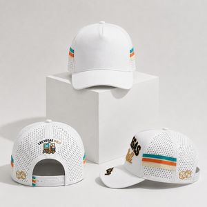 Casquette Snapback en maille dorée Las Vegas avec logo brodé, ajustable, unisexe, décontractée, printemps-été, design 6 panneaux - Product Image 5