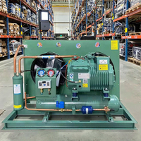 50Hz 60Hz 220V 380V R404A R22 5HP kompresor semi-hermetic Unit kondensor pompa Motor hemat energi otomatis untuk ruang dingin