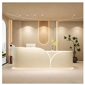 CR174 Moden Office Leisure Area Public Reception Counter Front Desk Counter Small Reception Desk Salon Reception Desk - Product Image 2