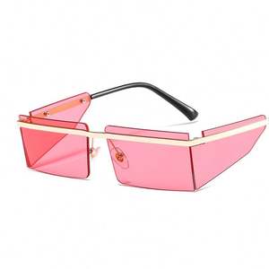 Gafas de Sol de Moda, Únicas, para Hombre y Mujer, Tamaño Grande, Protección UV400, Montura de una Pieza sin Aro, 2021 - Product Image 1