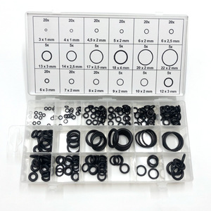 Nitrile Rubber O Ring <b>Kit</b> 225 Pcs Black Automotive Seals Various Sizes For Car Repair - Product Image 1
