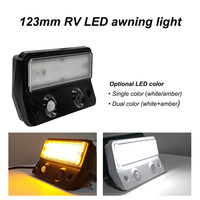 Lumière de travail LED tout-terrain DC12V pour camion, double couleur, angle d'éclairage de 60 degrés, 8W 800lm, EMC R10, interrupteur tactile PIR, IP67