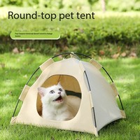 Kleines Modernes Tragbares Wasserdichtes Polyester Dreieckiges Outdoor Haustier-Zeltbett für Katzen Ganzjährig Nutzbar Camping Wohnzimmer