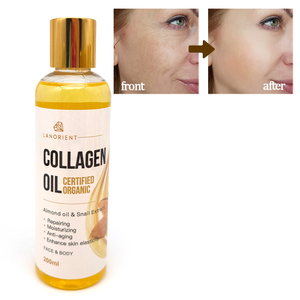 Bas quantité minimale de commande Collagène biologique personnalisé nourrissant pour la peau teint éclaircissant <span class=keywords><strong>visage</strong></span> et corps huile d'amande douce pour un teint éclatant - Product Image 2