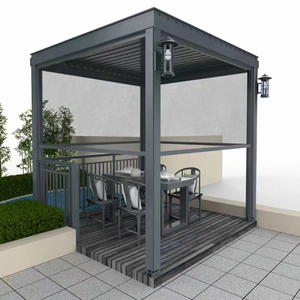 <span class=keywords><strong>Pergola</strong></span> motorisée automatique personnalisée <span class=keywords><strong>Pergola</strong></span> d'extérieur à persiennes en <span class=keywords><strong>aluminium</strong></span> - Product Image 2