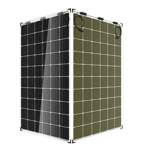 Bifacial 모듈 450w 500w 600w 양면 태양 패널 비용