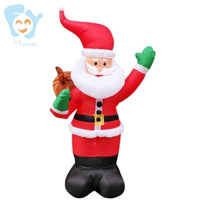 Papá Noel inflable de Navidad, césped interior iluminado, 6 pies - Product Image 1