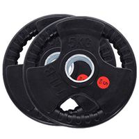 España En Stock 50mm Barbell Bumper Durable Juego de placas de peso 2,5-30kg Equipo de fitness