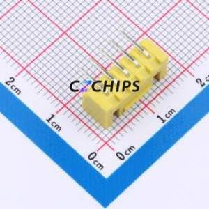 BX-HA2.54-5PWZ-Y Wire-to-Board Pin Header Bent Lead Through Hole,P=2.5mm Connector 1x5P 2.5mm Right Angle Insert XHB - Product Image 2