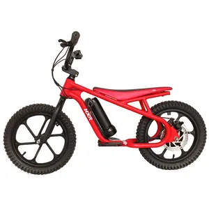 Bicicleta eléctrica de 16 pulgadas para niños, MINI bicicleta de equilibrio eléctrica para niños con pilas