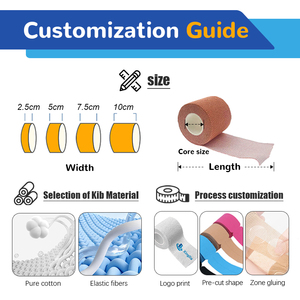 Xingda Dehnbare & Elastische Bandage Selbstklebende Kohäsive Sportbandage für Knöchel-, Handgelenk- & Knieunterstützung - Product Image 5