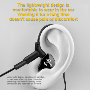 Professional Classic Ear Hook Mini Detachable Dynamic Microphone <strong>Steaming</strong> Game Music Sound <strong>Card</strong> Wired Earphone Casque - Product Image 4