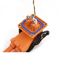 Connecteur DC EV de haute qualité HVIL 2 broches 150A en matériau PA66, fiche mâle angulaire, connexion à verrouillage, utilisation automobile