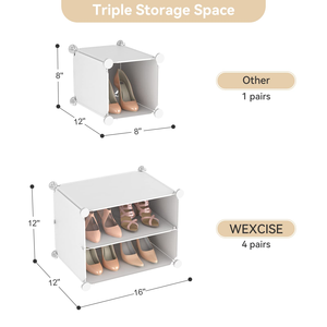 Smart Adjustable Multi-Layer Foldable Eco-Friendly <b>Shoe</b> Store Display Racks <b>Space</b>-<b>Saving</b> Plastic <b>Shoe</b> Rack Organizer Warehouse - Product Image 5