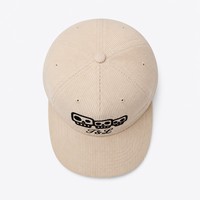 Gorra Snapback de Pana de 6 Paneles con Logotipo Personalizado Bordado en Chenille, Marca T&L, al por Mayor, de Lujo, con Visera Plana y Ajustable