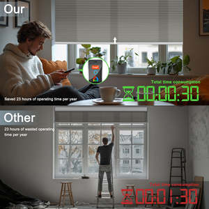 Persianas de Panal Eléctricas Inteligentes Personalizadas, Persianas de Panal Inalámbricas Compatibles con Hogar Inteligente, Tamaño Personalizable - Product Image 3