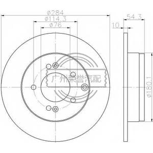 58411-3s100ricambi auto rongyu <span class=keywords><strong>disco</strong></span> freno 58411-2K300 -3S000 -3S100 -2H -3A -2B - Product Image 1