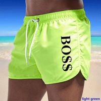 Summer New Custom Men's Beach Shorts Eco-Friendly Anti-Wrinkle Nylon Surfer Shorts Genou Length Embroidered Technics