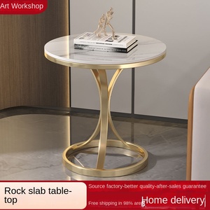 <span class=keywords><strong>Table</strong></span> basse en marbre italien <span class=keywords><strong>de</strong></span> luxe léger, mobile, pour salon, <span class=keywords><strong>chevet</strong></span>, balcon, <span class=keywords><strong>table</strong></span> à thé - Product Image 2