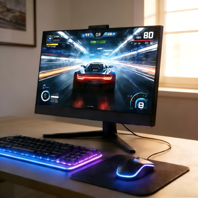 27-inch Large Screen All in One Computers Desktop Computer for Business Gamer Barebone PC All-In-One Gaming PC