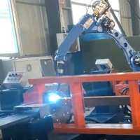 Robot de soudage automatique Raintech à 6 axes avec suivi intelligent des soudures à l'arc immergé et tête de soudage