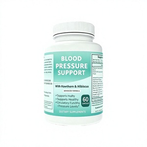Premium Blood Pressure Support Capsules Hawthorn Hibiscus Natural Herbal Dietary Supplement for Healthy Circulation Adult Use 60 - Product Image 4
