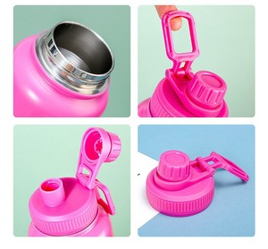 <span class=keywords><strong>Bouteille</strong></span> d'eau <span class=keywords><strong>isotherme</strong></span> en gros de 1000 ml, gourde sous vide en acier inoxydable de 1 litre avec poignée pour le sport, le camping, logo personnalisé - Product Image 2